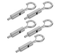 DIYEAH Ganci per Quadri Regolabili in Filo Metallico da 5 Pezzi, Ganci per Appendere Cavi in Acciaio Resistenti, per Cornici e Poster, Accessori per Esposizione Sicuri per Pareti