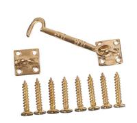 DIYEAH Gancio Antivento Rame Massiccio per Finestre e Porte Fibbia Vintage Stile Facile Installazione Resistente Alta Accessorio Pratico per Sicurezza