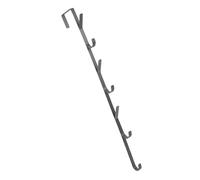 DIYEAH Gancio Appendino Sopra Porta in Acciaio Carbonio Organizzatore Multiuso No Foratura per Borse Asciugamani e Abiti Adatto per Camera Bagno e Armadio Design Minimalista Grigio