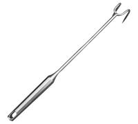DIYEAH Gancio per Carne in Acciaio Inossidabile Argento Utensile Pratico per Lavorazione e Arrostimento Carne, per Cucine Professionali e Barbecue