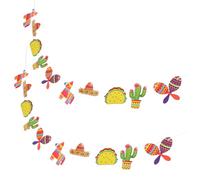 DIYEAH Ghirlanda Decorativa Compleanno Tema Cactus Striscione Di Carta Sospeso Per Feste Bandierine Per Decorazioni Di Compleanno Per Festività e Fotografie
