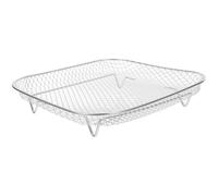 DIYEAH Graticola Quadrata per Friggitrice ad Aria Ripiano in Acciaio Resistente Supporto Multifunzione per Cottura Uniforme e Sgocciolamento Olio Accessorio Compatibile con Forno Fryer