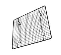 DIYEAH Graticola Raffreddamento Torta Antiaderente Nero con Piedini Pieghevoli Supporto Raffredda Muffin Biscotti Pane per Casa e Forno