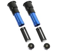 DIYEAH Incubatrice di Uova Professionale Lampada Speratura 2 Pezzi Blu in ABS con Batteria AAA per Monitoraggio Embryo in Allevamenti di Galline e Anatre