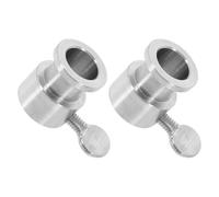 DIYEAH Kit 2 Pezzi Supporto Girarrosto in Acciaio Inox Accessori per Barbecue Bullone Asta Griglia Portacanna per Pollo allo Spiedo Ricambi Resistenti e Compatibili per Grigliate