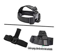 DIYEAH Kit Di Accessori Per Fotocamera Sportiva Compatibile Include Supporto Toracico Fascia Per Testa Supporto Per Cinturino Da Polso Vite Lunga e Chiave Inglese Multifunzione