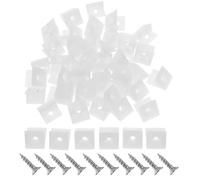 DIYEAH Kit di Riparazione Cassetti 300 Pezzi con Staffe Angolari in Acciaio Inox 45° e Cunei in Plastica per Supporto Fondo Cedente e Fissaggio Stabile per Mobili e Comò