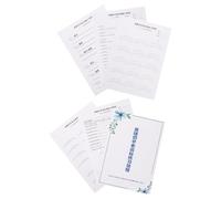 DIYEAH Kit per Esercitarsi le Ciglia Schede di Pratica per Estensione Ciglia, Poster Guida All’innesto, Libro per Principianti per Formazione Tecnica Professionale in Saloni di Bellezza