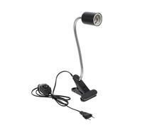 DIYEAH Lampada per Tartarughe Uva Uvb Supporto Regolabile in PC Nero per Riscaldamento e Abbronzatura 360 Gradi per Terrario Rettili