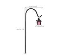 DIYEAH Lanterna Miniatura Luminosa al Buio con Ganci da Pastore in Miniatura Set 7 Pezzi per Ambienti Fatati Riproduzione Lampioni Vintage per Micro Paesaggi e Decorazioni Casa delle