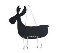 DIYEAH Lavagna Adesiva da Parete Nera Doppia Faccia in Plastico Forma di Giraffa, Decorazione Murale Funzionale per Messaggi e Promemoria in Casa