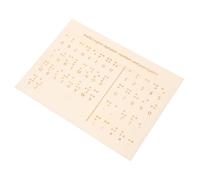 DIYEAH Lavagna Braille Legno Per Ciechi Strumento Didattico Essenziale Per Apprendimento Del Braille Con Layout e Generose Per Educazione Inclusiva