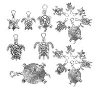 DIYEAH Lega Argento Ciondolo Tartaruga Finitura Antica 90 Pezzi | Decorazione per Collane e Bracciali, Lavorazione Dettagliata, Leggera e Confortevole, Uso Quotidiano Stili multipli