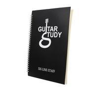 DIYEAH Libro di Musica per Chitarra Design Spirale Sei Spartiti Inclusi Copertina in Pp per Chitarristi Principianti per Registrare Spartiti Musicali