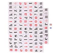DIYEAH Mahjong Alfabetico Portatile per Studenti, Gioco Parole e Memoria | Set Tematico Bianco in Plastica e Carta, per Principianti e Studenti, Viaggi e Ritrovi Familiari