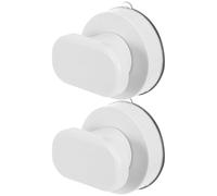 DIYEAH Maniglie a Ventosa per Porte in Vetro Bagno e Cucina Set 2 Pezzi Piccole Maniglie Forte Potenza di Aspirazione senza Fori Presa Antiscivolo per Frigorifero e Armadietti