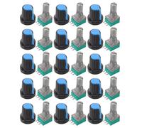 DIYEAH Manopola Potenziometro Rotante a 3 Piedini per Controllo Volume e Tono, Materiale Plastico e Metallo, Compatibile con Mixer e Progetti Elettronici
