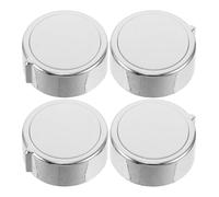 DIYEAH Manopole di controllo timer in plastica argento, 4 pezzi per friggitrice ad aria e pentola a pressione, interruttore universale per cucina