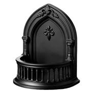 DIYEAH Mensola da parete gotica nera, applique da parete per Halloween | Supporto da parete in plastica per soprammobili, ideale per sculture da altare e applique portacandele in plastica per un