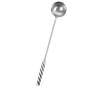 DIYEAH Mestolo in Acciaio Inox con Impugnatura Ergonomica per Cucina Professionale e Mensa Cucchiaio da Portata Argento