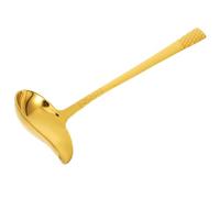 DIYEAH Mestolo per Salsa in Acciaio Inox 304 Dorato, Cucchiaio Creativo a Becco D’anatra, Utensile da Cucina Multifunzionale per Servire Sughi e Condimenti, per Uso Domestico