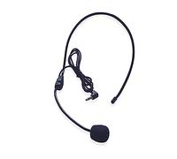 DIYEAH Microfono Cuffia Cablato Leggero Con Amplificatore Vocale e Archetto Microfono Portatile Per Insegnanti Presentazioni e Tour Guide