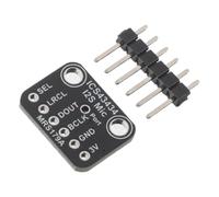 DIYEAH Microfono I2s Ics43434, Filtro Microfono Passa-, 65 Snr, Plastica e Metallo, Nero, per Riparazioni e Progetti Audio Diy, Integrazione Semplice