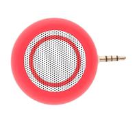 DIYEAH Mini Altoparlante Portatile Ingresso Audio 3.5mm, Design Opaco in Plastica Rossa, capacità 350mah, per Scuola e Ufficio
