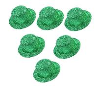 DIYEAH Mini Cappelli da Festa Verdi Irlandesi in Feltro 13,5 Cm, Set 6 Pezzi per Decorazioni Fai da Te, Accessori per Bambole e Artigianato Creativo