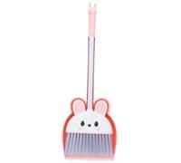 DIYEAH Mini Scopa e Paletta per Colore Rosa Accessori per Pulizia Gioco di Ruolo Leggeri e Resistenti per Bambine per Interni ed Esterni Stimola Responsabilità e Abilità Manuali