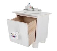 DIYEAH Miniature Wooden Tea Table Cabinet For Newborn Photography Props For Posing And Background Decor