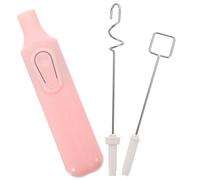 DIYEAH Miscelatore Elettrico Pigmenti per Artisti, Senza Batteria, Rosa | Strumento di Miscelazione dei Pigmenti, Plastico, Due Teste Sostituibili, Facile da Pulire e Usare