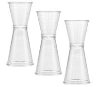 DIYEAH Misurino Per Cocktail Jigger Doppio In Plastica, 3 Pezzi, Per Bar E Locali, Leggero, Riutilizzabile, Per Bevande E Spirit