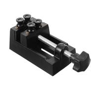 DIYEAH Morsa per Incisione per Artigiani, Kit per Intaglio di Timbri in Plastica Nera, Morsetto di Fissaggio Professionale per Scultura su Pietra, Utensile per Laboratorio di Intaglio