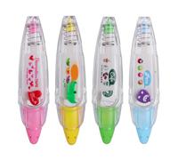 DIYEAH Nastro Veloce e Pressione Decorativo in Giallo Correttore a Plastico Facile Decorazione e Lavorazione Delicata per Scuola Diario per Studenti