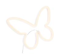 DIYEAH Neon Farfalla LED Decorativa per Camera da Letto Luce a Batteria o USB Insegna al Neon Creativa per Decorazioni Murali a Forma Farfalle