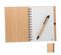 DIYEAH Notebook Spirale con Copertina in Bamboo Resistente per Lavoro e Studio con per Organizzazione e Creatività