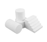 DIYEAH Oggetti in Schiuma Bianca Disco Schiuma in Polistirolo Pannello Schiuma Blocco Modellazione Dischi Cilindri Per Servizi Fotografici Sfondo Decorativo Geometrico