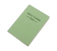 DIYEAH Organizer Daily Planner Avocado Compact English Calendar With Thick Paper Bookbinding Stitching Portable For Travel Notes And Management