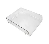 DIYEAH Organizer Impilabile Trasparente Scaffale Refrigeratore per Carne Verdure e Divisore Chiaro per Conservazione Alimenti Facile da e Versatile