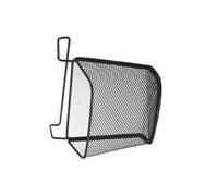 DIYEAH Organizzatore per Ufficio Sospeso in Ferro Nero Portaoggetti da Appendere Gancio senza Fori Cestino Portaoggetti Robusto per Scrivania Portapenne e Portadocumenti Salvaspazio