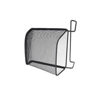 DIYEAH Organizzatore per Ufficio Sospeso in Ferro Nero Portaoggetti da Appendere per Scrivania Gancio senza Fori Cestino Portaoggetti Resistente per Risparmio Spazio e Portadocumenti