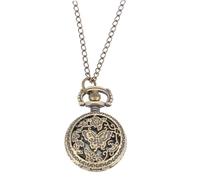 DIYEAH Orologio da Tasca Retrò Leggero con Catena, Classico da Uomo | Catena Sospesa, Preciso nella Misurazione, Facile da Portare, Regalo Raffinato gli Appassionati del Design Retrò