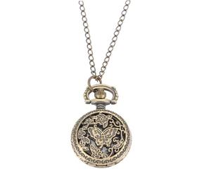 DIYEAH Orologio da Tasca Retrò Leggero con Catena, Classico da Uomo | Catena Sospesa, Preciso nella Misurazione, Facile da Portare, Regalo Raffinato gli Appassionati del Design Retrò