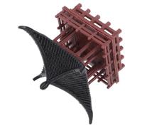 DIYEAH Padiglione Statua in Miniatura Stile Cinese in Plastica, Decorazione Tradizionale per Giardino e Tavolo, Ornamento da Scrivania per Uso Interno ed Esterno, Decorazioni Bonsai