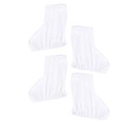 DIYEAH Paia Copriscarpe Resistenti e Comodi per Scarponi da Figura | Tessuto in Fluff, Vestibilità Aderente, per Lezioni e Viaggio, Bianco Xl, Confezione