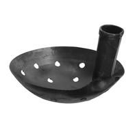 DIYEAH Paletta in Ferro per Pulizia Grondaie e Stagni Agricoli, Mestolo con Fori da 17 Cm per Rimozione Letame e Melma, Utensile Manuale per Giardinaggio e Drenaggio Campo