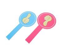 DIYEAH Palette per Voto in Classe 15x30 Cm, Set 2 Pezzi Pollice in Giù, Schiuma Resistente, Colori Vivaci per Feedback Insegnanti e Attività Didattiche Interattive