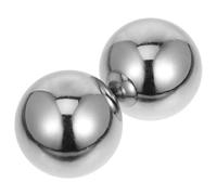 DIYEAH Palle di Baoding per Massaggiatore Muscolare in Acciaio Inossidabile 2 Pezzi Argento and Palla per Esercizi Manuali and Alleviare Affaticamento Mani Portatili for Rilassamento
