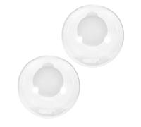DIYEAH Paralume in Vetro Rotondo 2 Pezzi per Plafoniera Lampada da Soffitto Design Elegante Moderno Facile Installazione Resistenza ai Danni